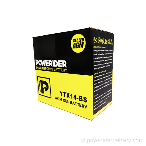 12V 14AH YTX14-BS MF Acid-Acid Motorcy Starter Pinter